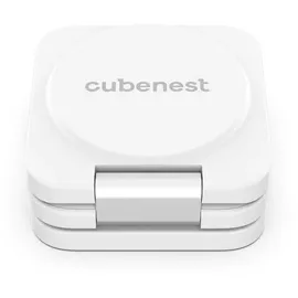 CubeNest 3in1 Faltbares Magnetisches Kabelloses Ladegerät E310, Compatible for MagSafe | Kompatibel Für iPhone 12/13/14/15/16, Apple Watch - Weiß
