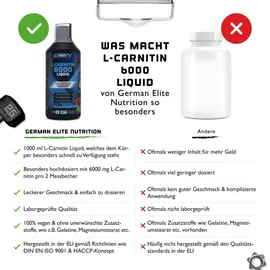 German Elite Nutrition L-Carnitin Orange Drink 1000 ml