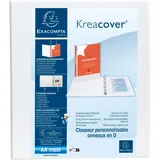 Exacompta 10x Ringbuch »Kreacover« 40 mm-Ring-ø Weiß