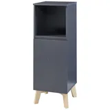 [en.casa] Badezimmerschrank Overath 86x30x30cm Grau