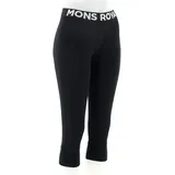 Mons Royale Cascade Merino 3/4 Legging Schwarz M