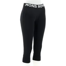 Mons Royale Cascade Merino 3/4 Legging Schwarz M