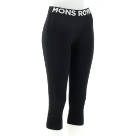 Mons Royale Cascade Merino 3/4 Legging Schwarz M