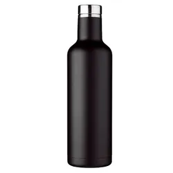 Isolierflasche kupfer-vakuum schwarz 0,75 l