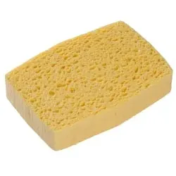 Spontex Azella 86 Feuchtschwamm, Zellulose, beige 95900086 , 1 Karton = 8 Packungen à 10 Schwämme