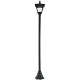 Solar-laterne, Gartenlaterne, Wegleuchte Mit Led, 10 Lumen, Schwarz, 15x15x120 Cm