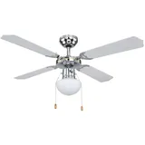 ETC Shop Deckenventilator 41,5 cm mit Licht RGB