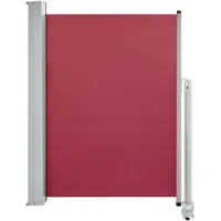 vidaXL Ausziehbare Seitenmarkise 100 x 300 cm rot 48342
