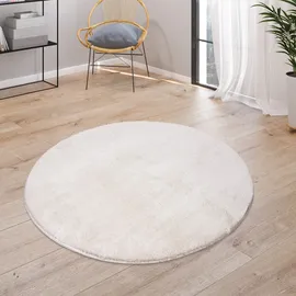 Paco Home Cadiz 630 Kurzflorteppich Ø 80 cm cream
