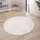 Paco Home Cadiz 630 Kurzflorteppich Ø 80 cm cream