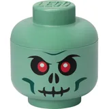 LEGO Storage head, small - Green Skeleton