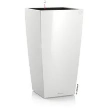 LECHUZA Cubico 40 Komplettset 40 x 40 x 75 cm weiß hochglanz