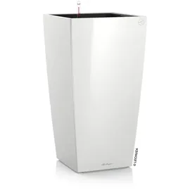 LECHUZA Cubico 40 Komplettset 40 x 40 x 75 cm weiß hochglanz