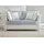 furn.design Couch 2-Sitzer Creme/Blau