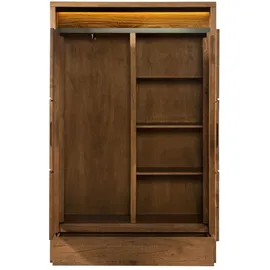 MASSIVMOEBEL24.DE Kleiderschrank Montreux Lux 120 x 190 x 42 cm Beige