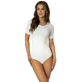 Alkato Kurzarmbody Weiß M (Short 158-164 cm)