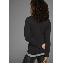 KangaROOS 2-in-1-Shirt Schwarz 36/38