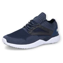 Sneaker DOCKERS BY GERLI, Herren, Gr. 43, blau (navy), Textil, Synthetik, sportlich, Schuhe, Schnürschuh, Slip-On Sneaker mit verstärktem Zehenbereich