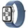Apple Watch SE GPS 40 mm Aluminiumgehäuse Silber, Sport Loop Winterblau
