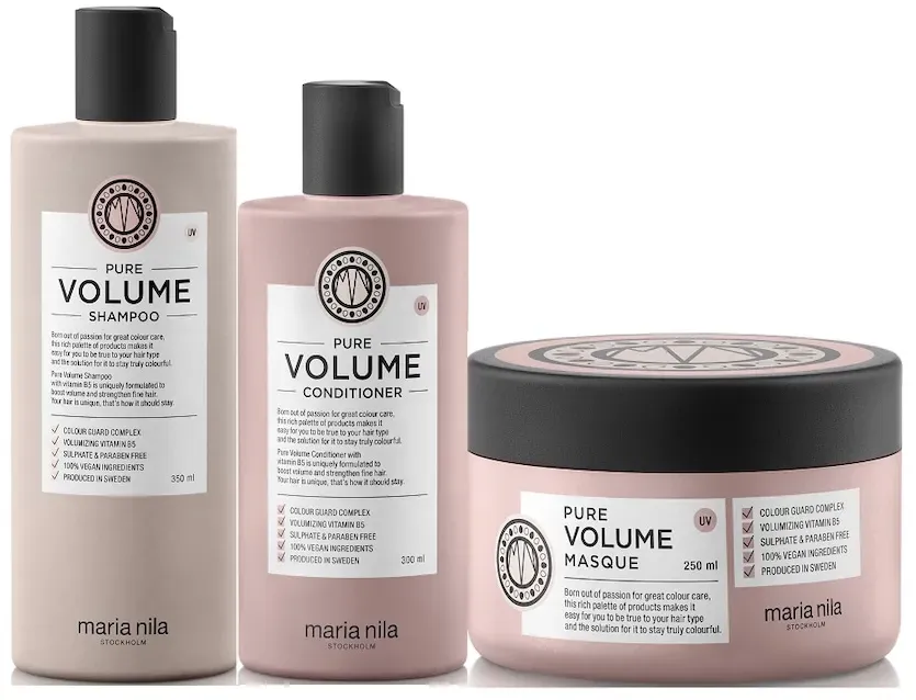 Maria Nila Maria Nila Pure Volume Set 1 Shampoo 350ml, Conditioner 300ml & Masque 250ml Haarpflegesets 900 ml