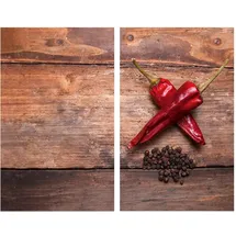 AllStar Glasabdeckplatten für Glaskeramik-Kochfelder 2er Set 30 x 0,8 x 52 cm mehrfarbig