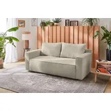 Jockenhöfer Gruppe Schlafsofa »Ron«, Platzsparendes Sofa mit Gästebettfunktion, Federkernpolsterung, grau