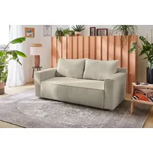 Jockenhöfer Gruppe Schlafsofa »Ron« Platzsparendes Sofa mit Gästebettfunktion, Federkernpolsterung, grau