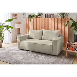 Jockenhöfer Gruppe Schlafsofa »Ron« Platzsparendes Sofa mit Gästebettfunktion, Federkernpolsterung, grau