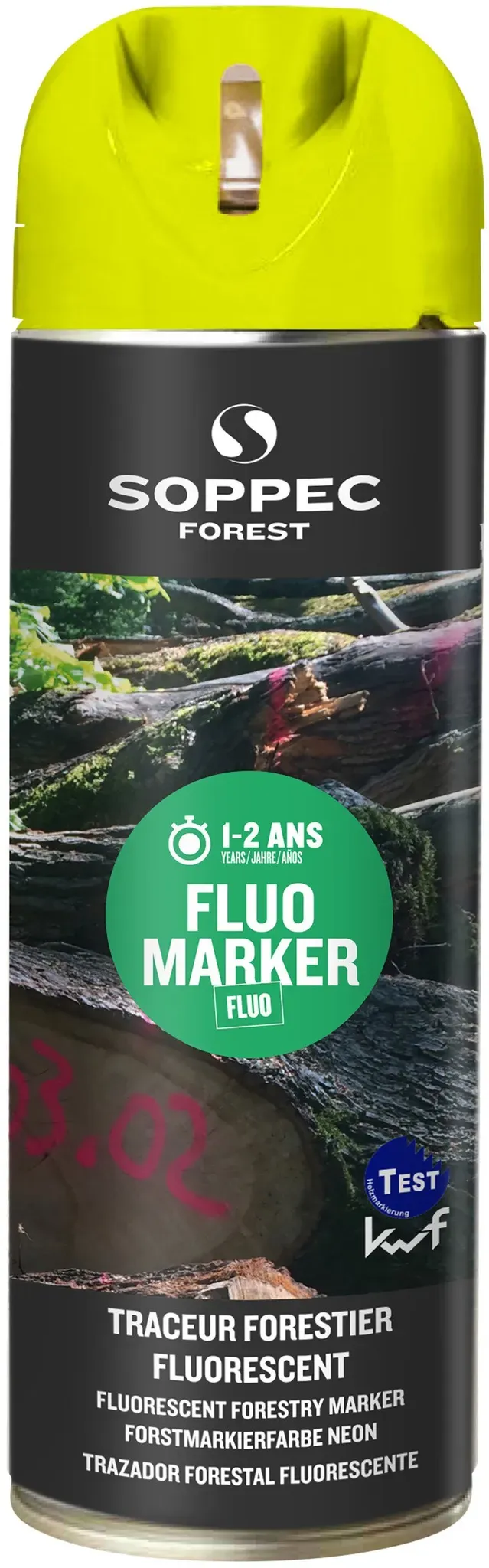 Soppec Fluo Marker mit Sylvacap, leuchtgrün