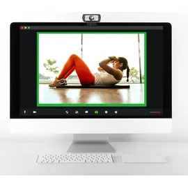 Logilink UA0377 Full HD-Webcam Klemm-Halterung, Mikrofon