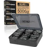 KLRS KLRStec Professional Set [500tlg.] Aluminium/Stahl Popnieten Set für Nietenzangen 125 Stk. jeder Größe (2,4mm, 3,2mm, 4,0mm und 4,8mm)