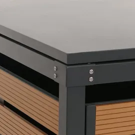 MCW Mülltonnenverkleidung MCW-K14 134 x 84 x 119 cm braun