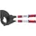 Knipex Kabelschneider (Ratschenprinzip) mit Teleskopschenkeln 680 mm, 95 32 100