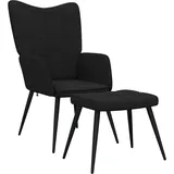 vidaXL Relaxsessel Schwarz Stoff