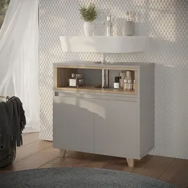 Vicco Waschbeckenunterschrank Elnor, 60 x 61 cm mit 2 Türen