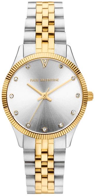 Paul Valentine Armbanduhren "Iconia" Edelstahl (Farbe: Gold/Silber)