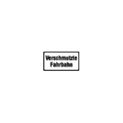 Zusatzschild 1007-35, 231x420mm Verschmutzte Fahrbahn RAL-Gütezeichen Folie RA2