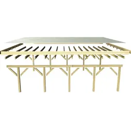 Karibu Carport Classic Einzel 2 inkl. Stahl-Trapezprofil kdi