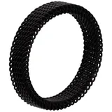 Steel_art elastischer Mesh-Ring Timon schwarz farben in schwarz | Gr.: 50