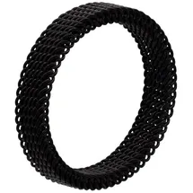 Steel_art elastischer Mesh-Ring Timon schwarz farben in schwarz | Gr.: 50