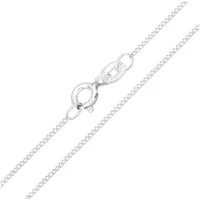 BUNGSA Ketten-Set Kette Panzerkette 45 cm 925 Silber Unisex silberfarben