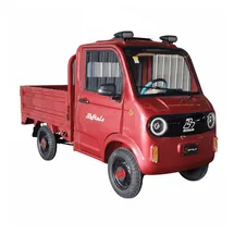 urban hopper Elektro Lastenrad Vierrad Mini LKW Rot