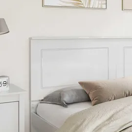 vidaXL Kopfteil Glänzend Weiß 100 cm Holzwerkstoff