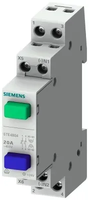 Siemens 5TE4805 Taster, 1S/1Ö 20A, 1 Taste rot ohne Rastfunktion