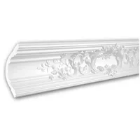 PROFHOME DECOR Eckleiste 150252F Weiß 2 St. 200 x 12 x 11,9 cm