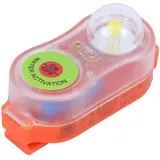 Schwimmwesten-Lichtlampe, Schwimmwesten-Blitzlicht für Überbord-Überlebensweste, LED-Meerwasser-Selbstbeleuchtung, Lebensrettende Taschenlampe, Auffällige Attract-Lichtlampe(Orange)