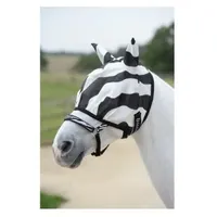 Bucas Zebra Fly Mask - M, Fliegenmaske mit Ohren