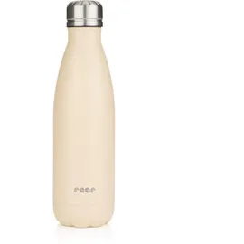 Reer Colour Edelstahl-Isolierflasche |Gesamtvolumen 500ml | Perfekte Isolation | bis zu 24 Stunden | Edelstahl | Beige