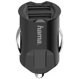 Hama USB-Kfz-Ladegerät, 2-fach, 5V/10,5W (00200015) - Schwarz