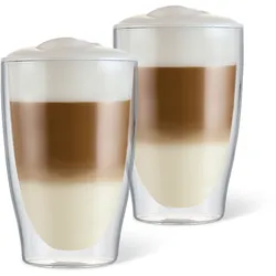 Tchibo - 2 Doppelwandige Latte Macchiato Gläser - transparent